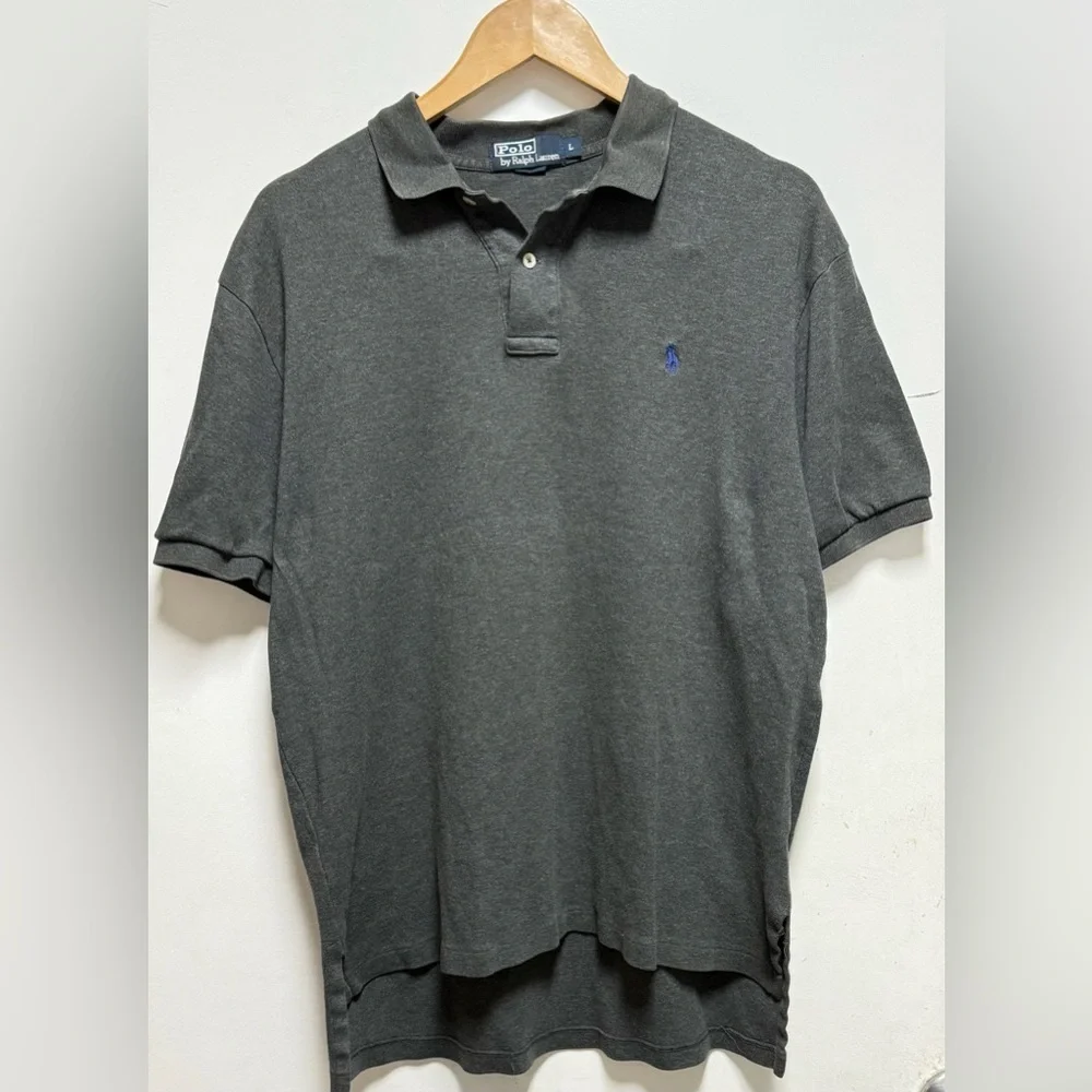 Ralph Lauren Men's Dark Gray Polo Shirt Size L